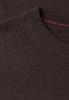 Pullover in Unifarbe mit Rundhals truffle brown melange