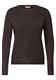 Pullover in Unifarbe mit Rundhals truffle brown melange