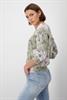 Pullover mit Blumenmuster sage gemustert