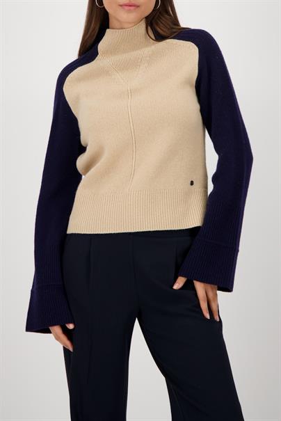 Pullover mit Colorblock-Design cinnamon