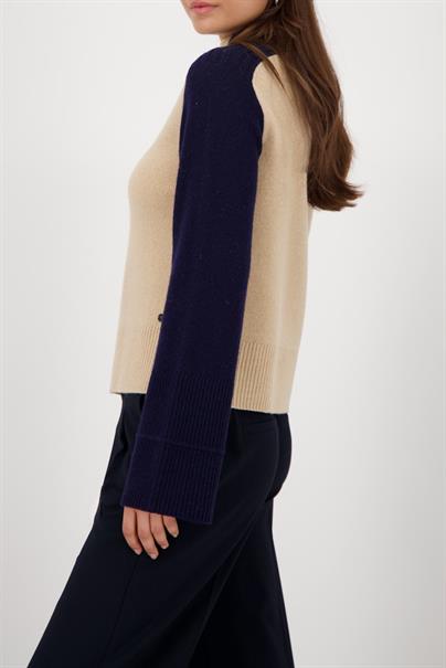 Pullover mit Colorblock-Design cinnamon