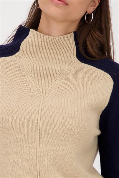 Pullover mit Colorblock-Design cinnamon