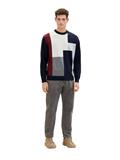 Pullover mit Colour Blocking knitted multi color block