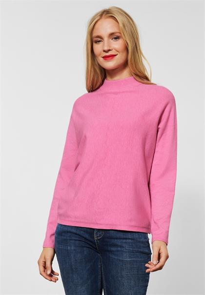 Pullover mit Dolman Ärmel pink crush melange