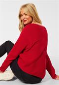 Pullover mit Dolman Ärmeln full red