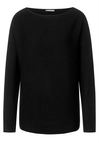 Pullover mit Dolmanärmeln black