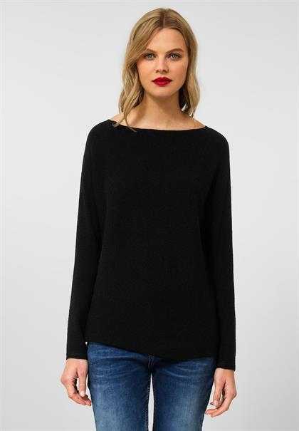Pullover mit Dolmanärmeln black