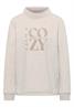 Pullover mit Embroidery oat milk beige melange