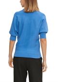 Pullover mit Fledermausärmel blau