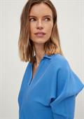 Pullover mit Fledermausärmel blau