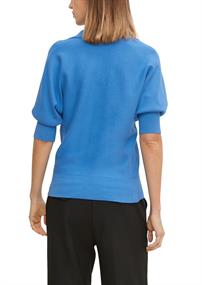 Pullover mit Fledermausärmel blau