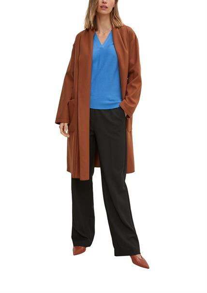 Pullover mit Fledermausärmel blau