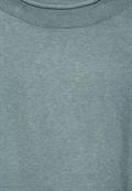 Pullover mit gerolltem Saum steelwood blue melange