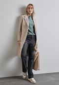 Pullover mit gerolltem Saum steelwood blue melange