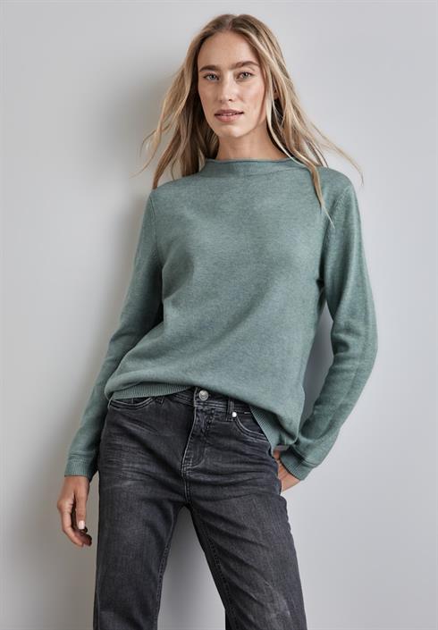 pullover-mit-gerolltem-saum-steelwood-blue-melange