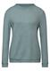 Pullover mit gerolltem Saum steelwood blue melange