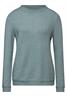 Pullover mit gerolltem Saum steelwood blue melange