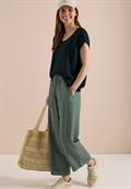 Pullover mit gerundetem V-Ausschnitt palm breeze green
