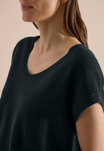 Pullover mit gerundetem V-Ausschnitt palm breeze green