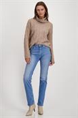 Pullover mit Glitzerdruck milk chocolate