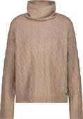 Pullover mit Glitzerdruck milk chocolate
