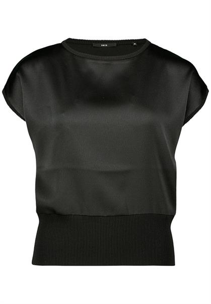 Pullover mit glänzender Vorderseite black beauty