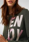 Pullover mit Kapuze pine green melange