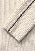 Pullover mit Kontrastdetail cream white melange