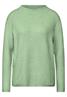 Pullover mit Kontrastdetail gleam green mel.