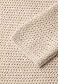 Pullover mit Lochmuster lucid white