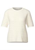 Pullover mit Lochmuster off white