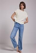 Pullover mit Lochmuster off white