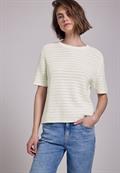 Pullover mit Lochmuster off white