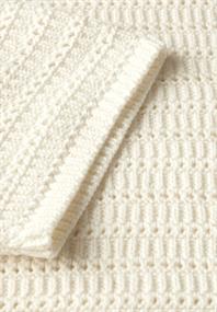 Pullover mit Lochmuster off white