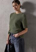 Pullover mit Lochmuster peridot green