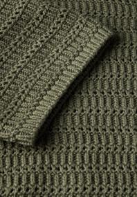 Pullover mit Lochmuster peridot green