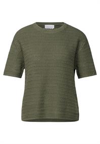 Pullover mit Lochmuster peridot green
