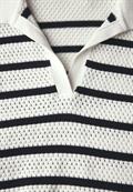 Pullover mit Polokragen vanilla white