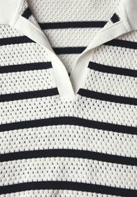 Pullover mit Polokragen vanilla white
