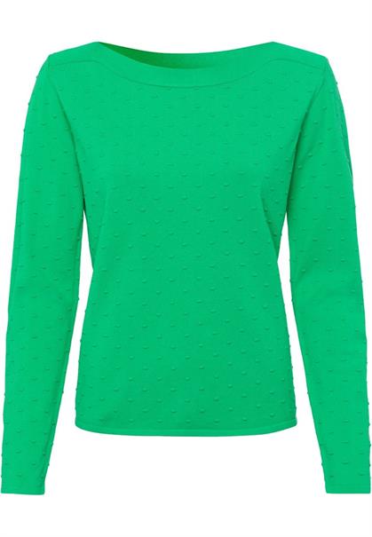 Pullover mit Punktstickerei bright green