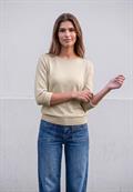 Pullover mit Raffung am Ärmel creamed sand
