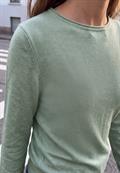 Pullover mit Raffung am Ärmel grayed mint mel.