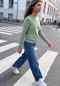 Pullover mit Raffung am Ärmel grayed mint mel.