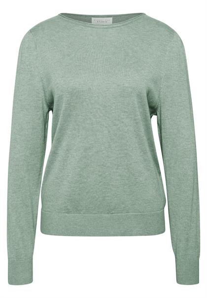 Pullover mit Raffung am Ärmel grayed mint mel.