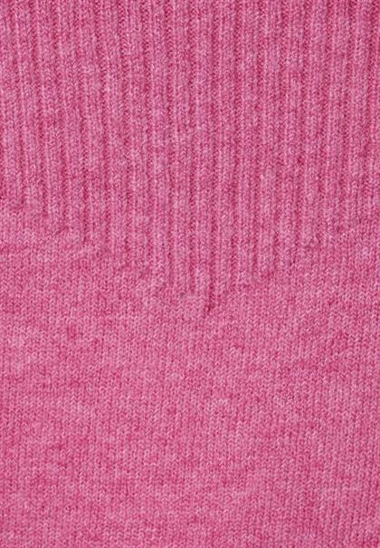 Pullover mit Rippstrick cozy pink melange