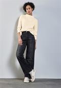 Pullover mit Rippstruktur soft beige