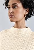Pullover mit Rippstruktur soft beige