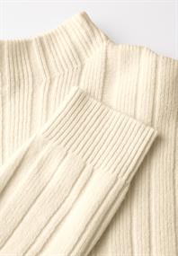 Pullover mit Rippstruktur soft beige