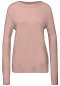 Pullover mit Rollkante faded rose mel.