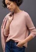 Pullover mit Rollkante faded rose mel.